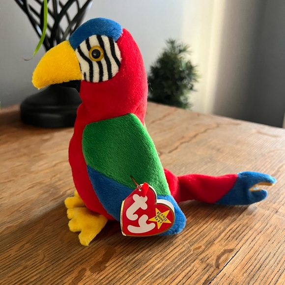 TY The Beanie Babies Collection Tropical Bird Parrot Jabber NWT October 10, 1997 - Picture 4 of 11
